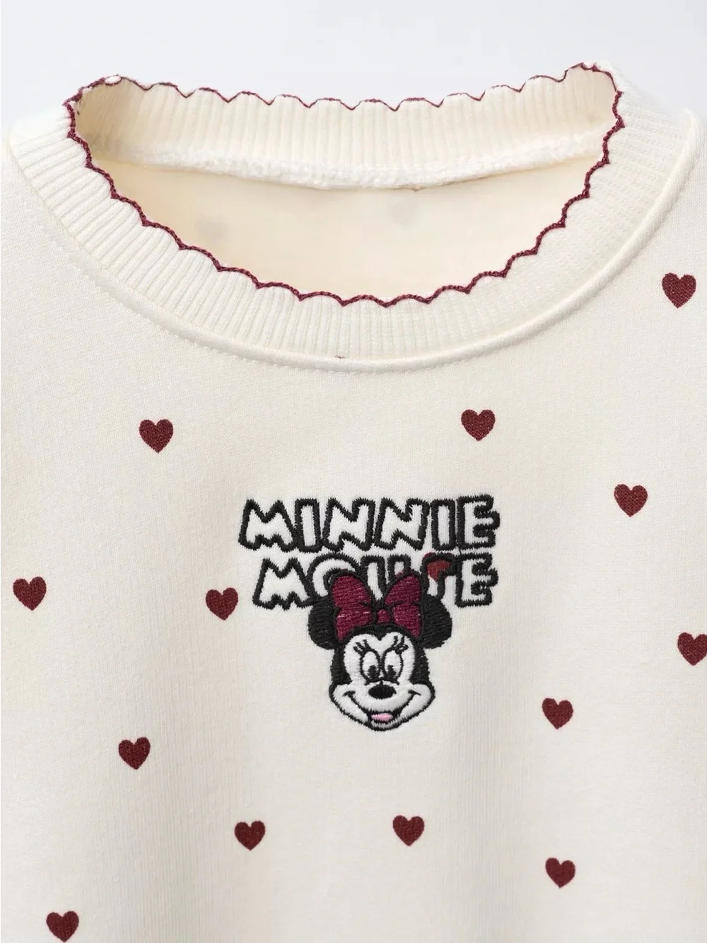 Zara Minnie Mouse Heart Print Dress
